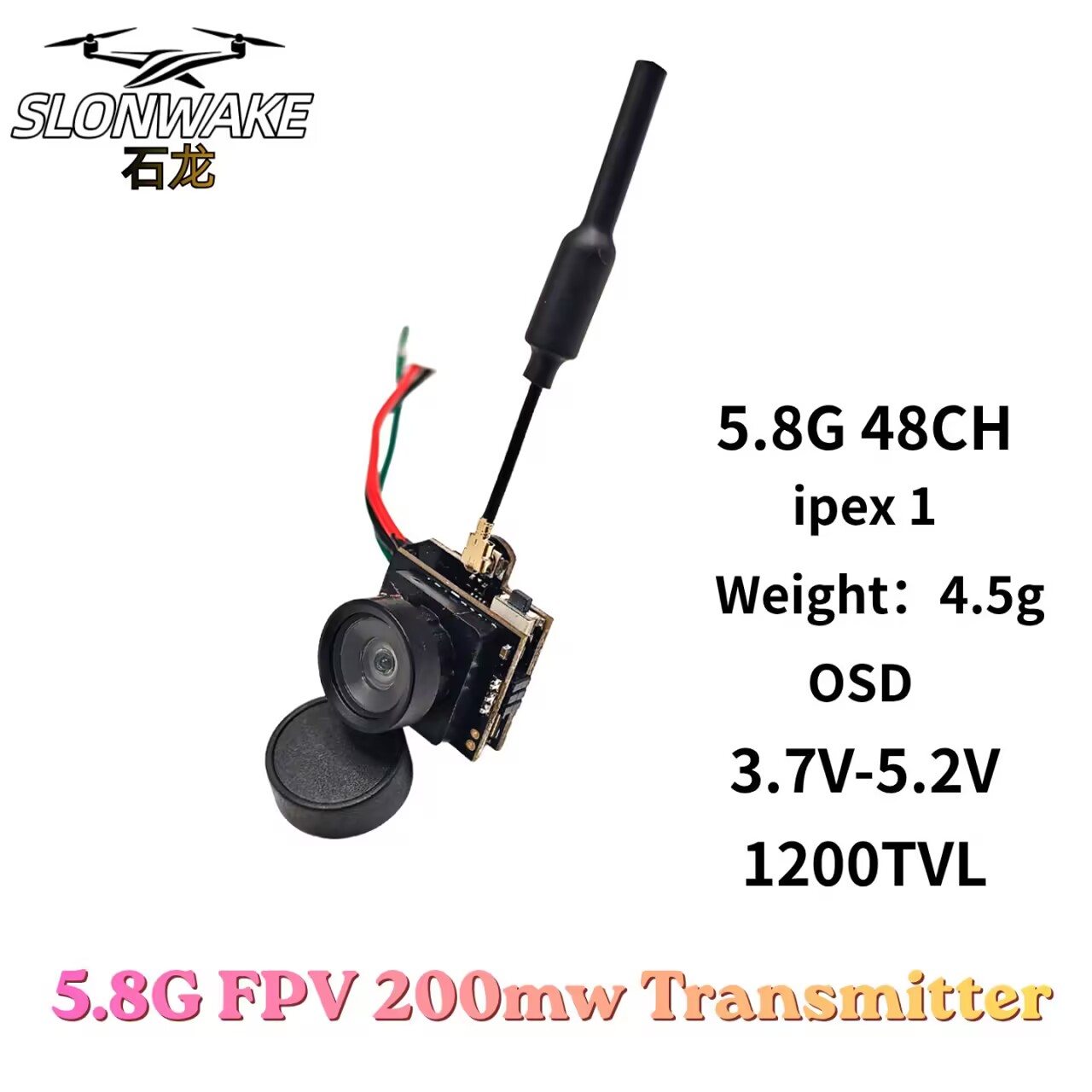 SLONWAKE 5.8G Analog VTX Trans - Drone Racing Vtx review and price